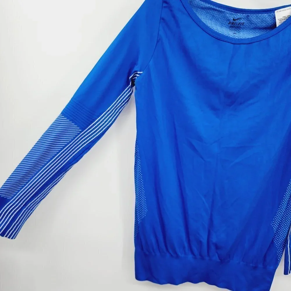 Nike Women's Knit Epic Long SLeeve Crew Neck Seamless Shirt Running Gym Sporty S